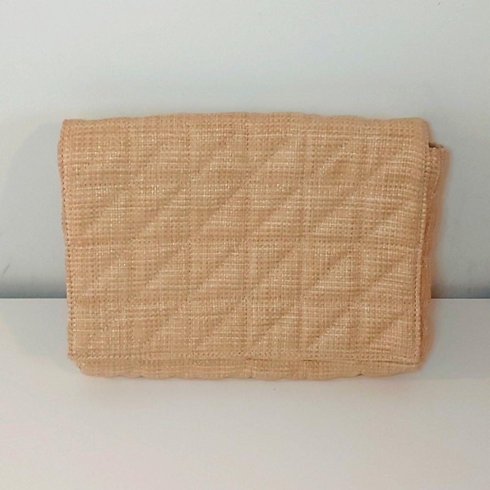 Zara woven clutch